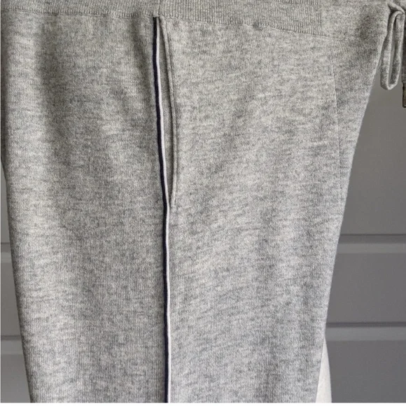 La Ligne Gray Knit Jogger Pants with Side Stripe - Picture 5 of 11